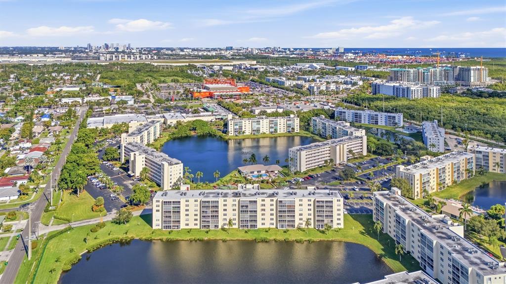 311 Southeast 3rd Street, Unit 410 Dania Beach, FL 33004 - Photo 43 of 51 a view of a city with tall buildings