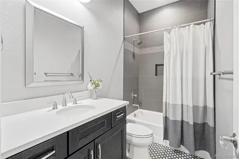 a view of a garage with furniture