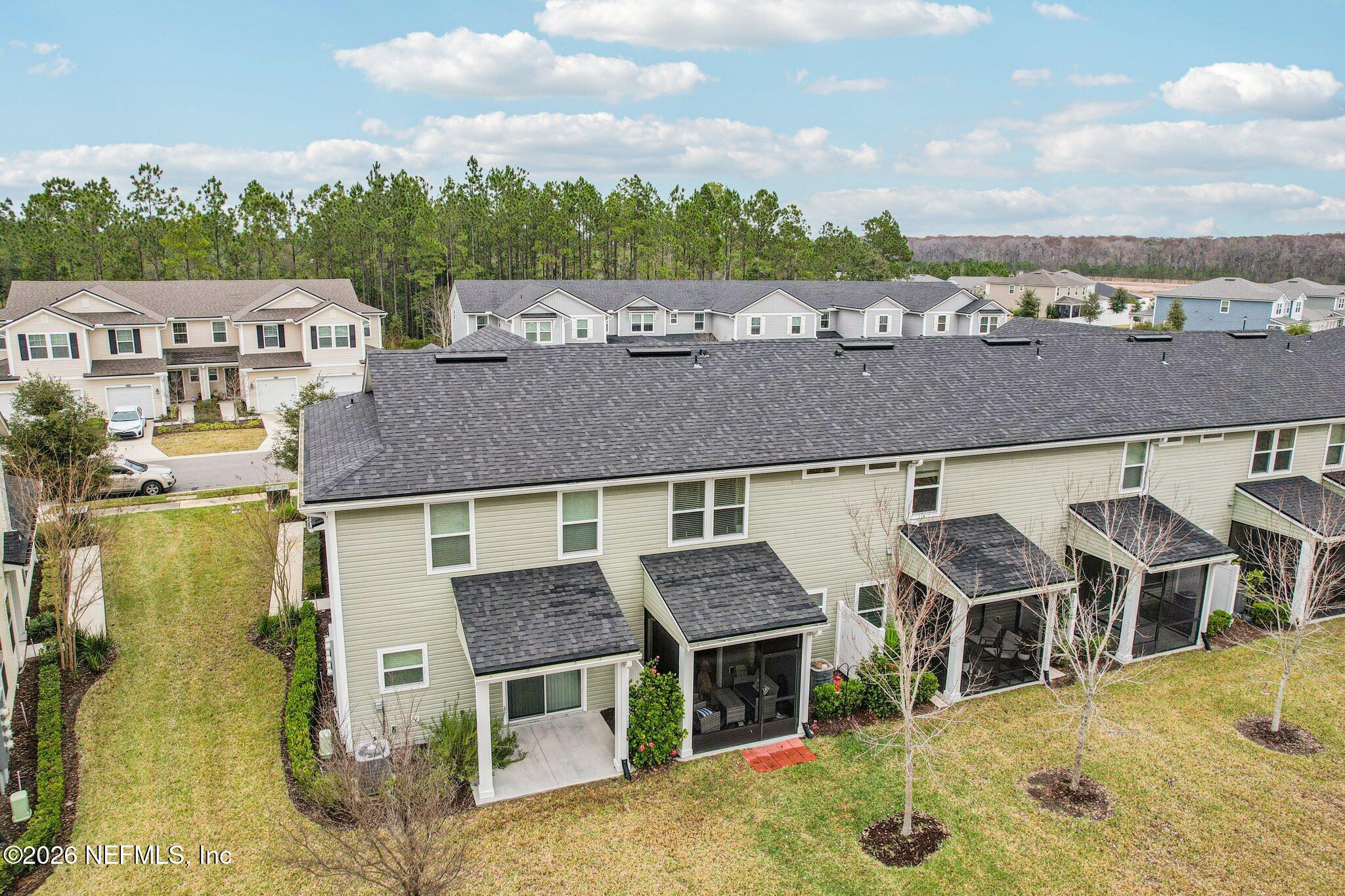 12068 Calvesta Street Jacksonville, FL 32256 - Photo 38 of 100 Rear of Townhome Aerial View 2