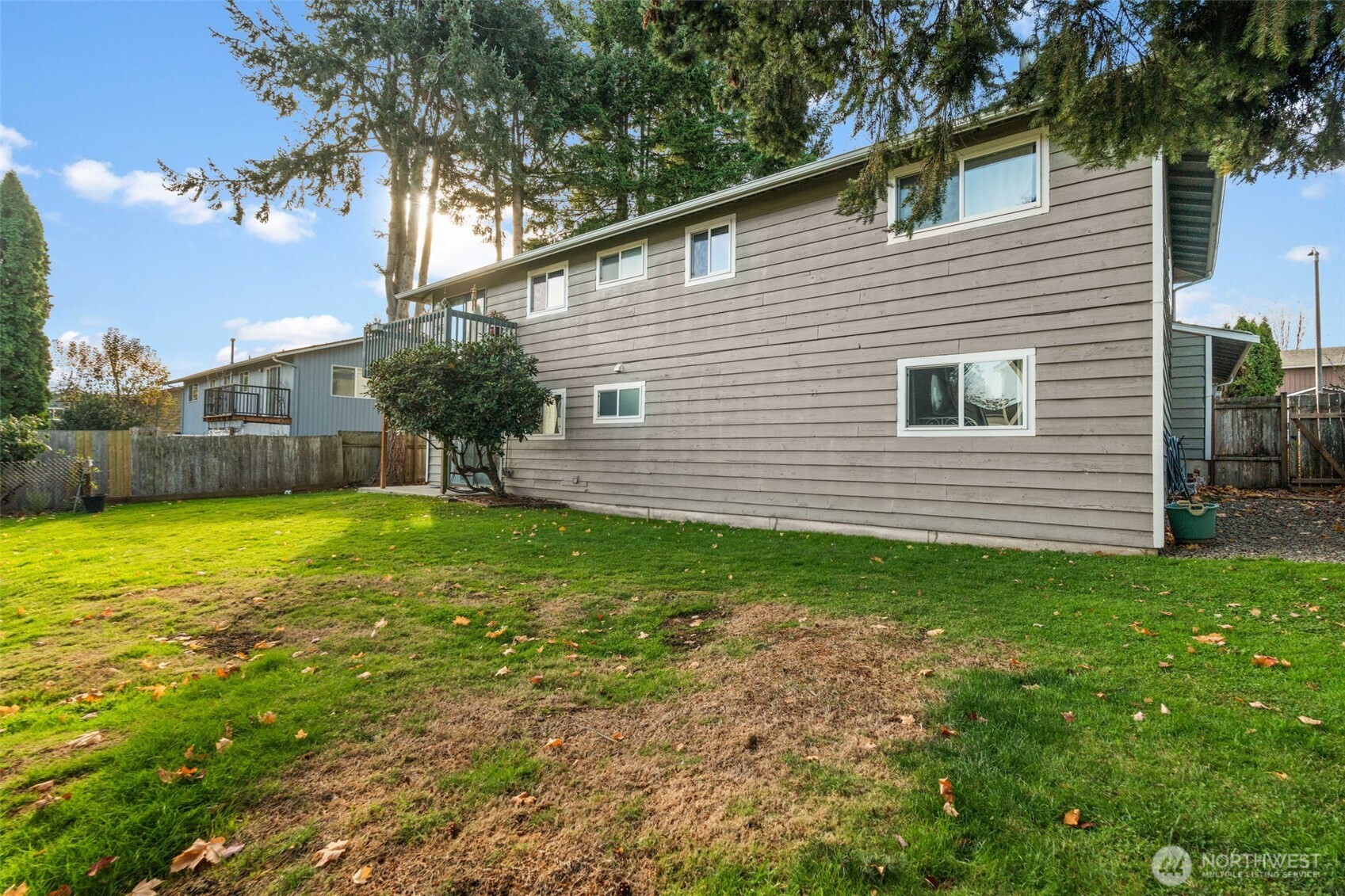 19234 121st Place Southeast Kent, WA 98031 - Photo 30 of 37 a view of a backyard with a garden