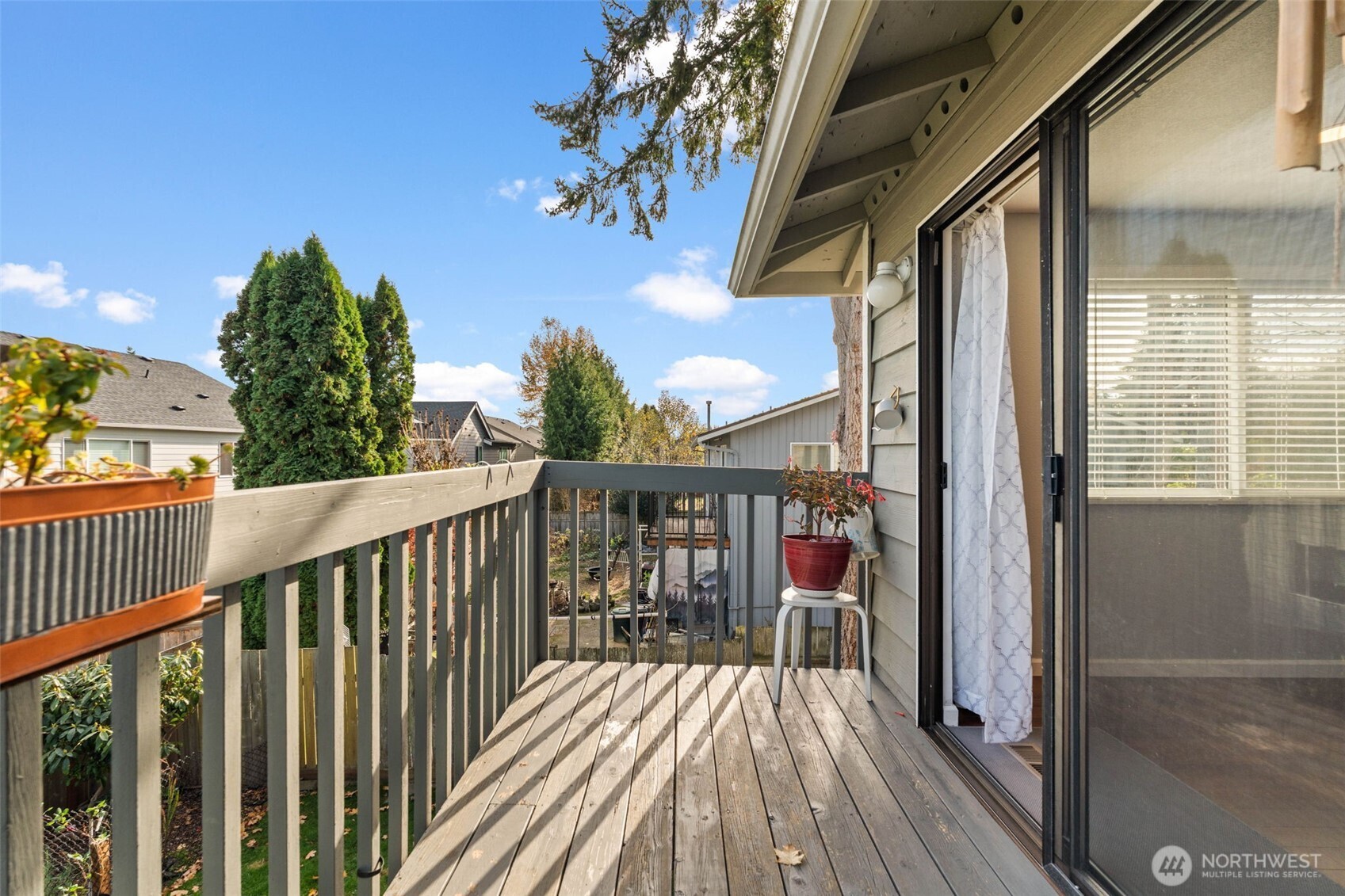 19234 121st Place Southeast Kent, WA 98031 - Photo 9 of 37 a view of a balcony with wooden floor