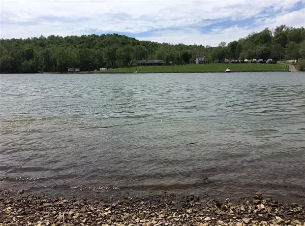 a view of lake and mountain