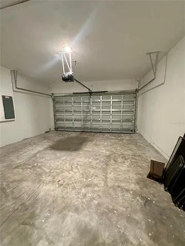 a view of a garage