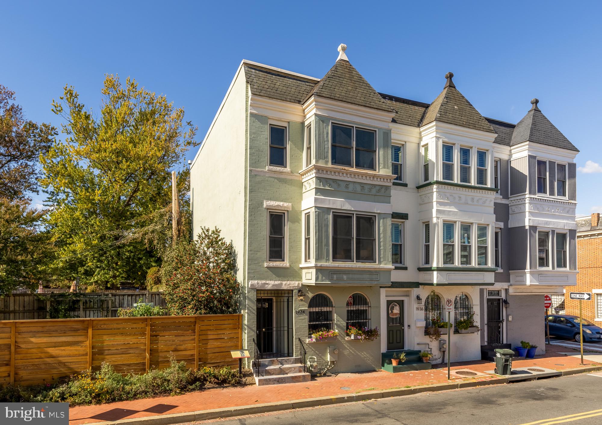 a front view of a building