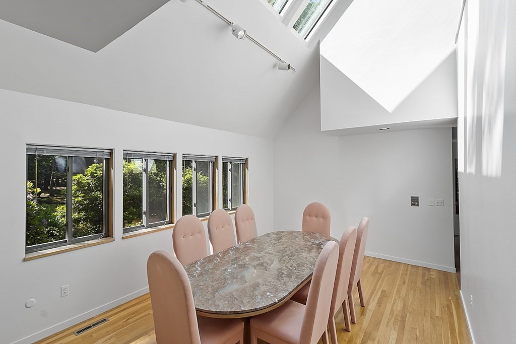 70 Davison Drive Lincoln, MA 01773 - Photo 7 of 37 a view of a dining room with furniture window and outside view