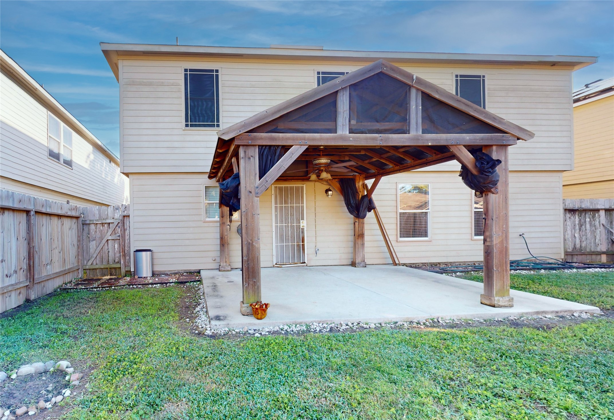 18226 Thicket Grove Road Houston, TX 77084 - Photo 41 of 45 a front view of a house with a yard and garage