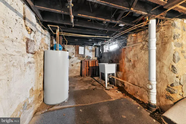 a view of a storage room with washer and dryer