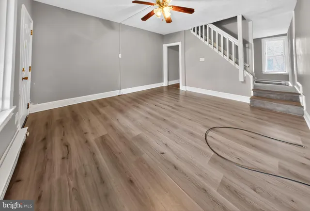 wooden floor with a window