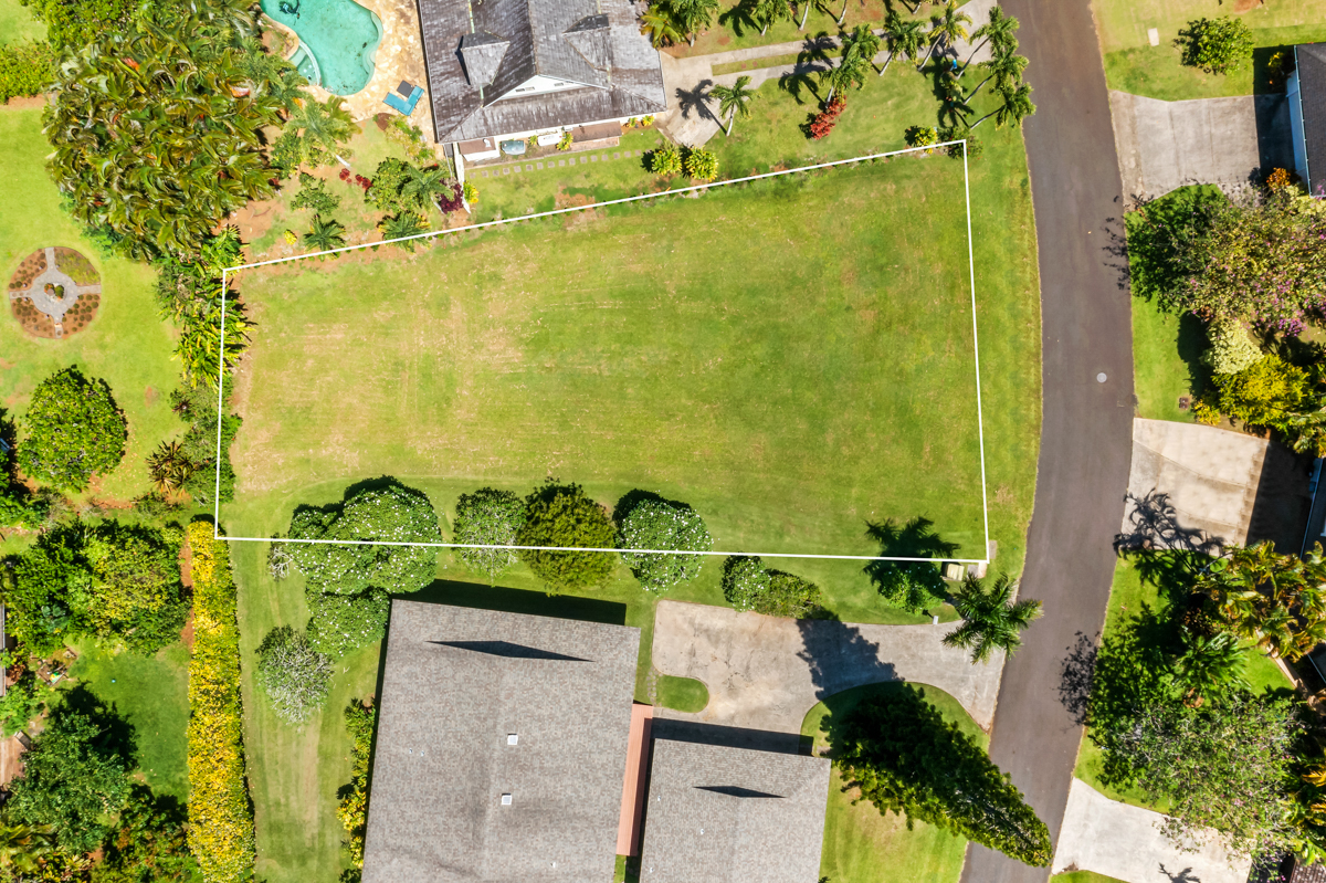 4890 Akai Road Princeville, HI 96722 - Photo 14 of 15 an aerial view of a residential houses with outdoor space