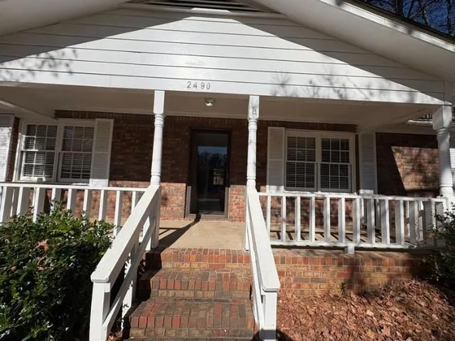 a view of a house with a balcony
