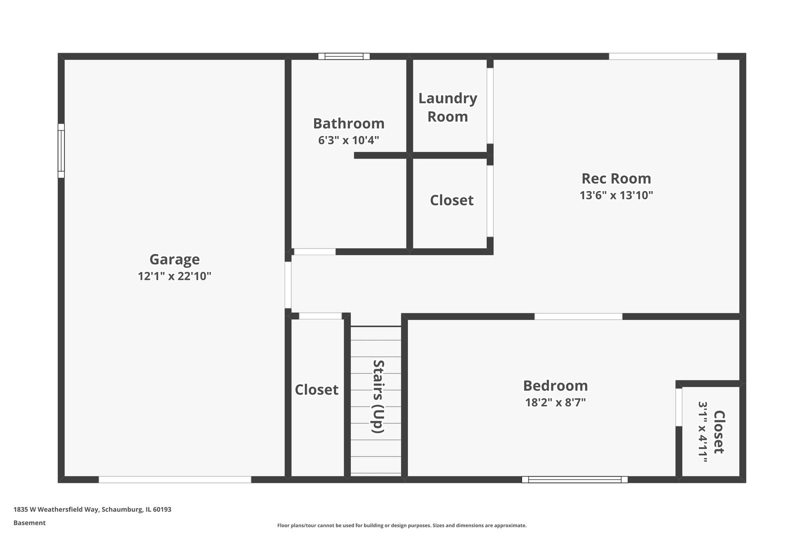 1835 West Weathersfield Way Schaumburg, IL 60193 - Photo 52 of 54 a picture of a wall with a white wall and a white wall