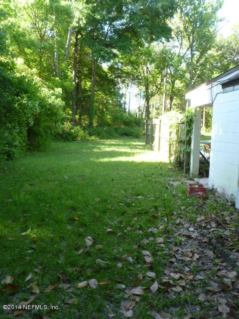 9752 Cunningham Road Jacksonville, FL 32246 - Photo 3 of 12 a view of a yard with plants and large trees