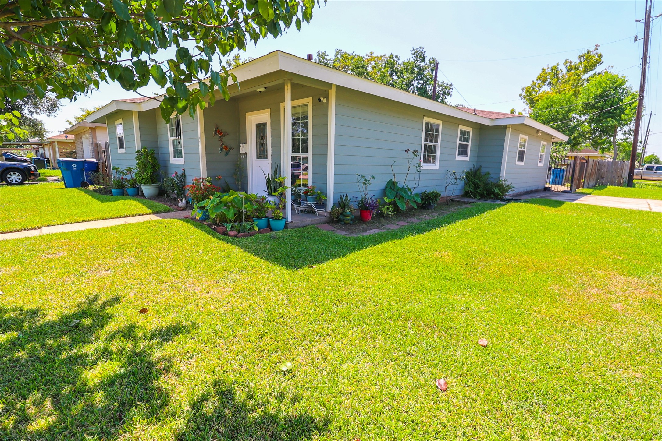 416 Clara Road South Houston, TX 77587 - Photo 2 of 50 a view of a house with pool and garden