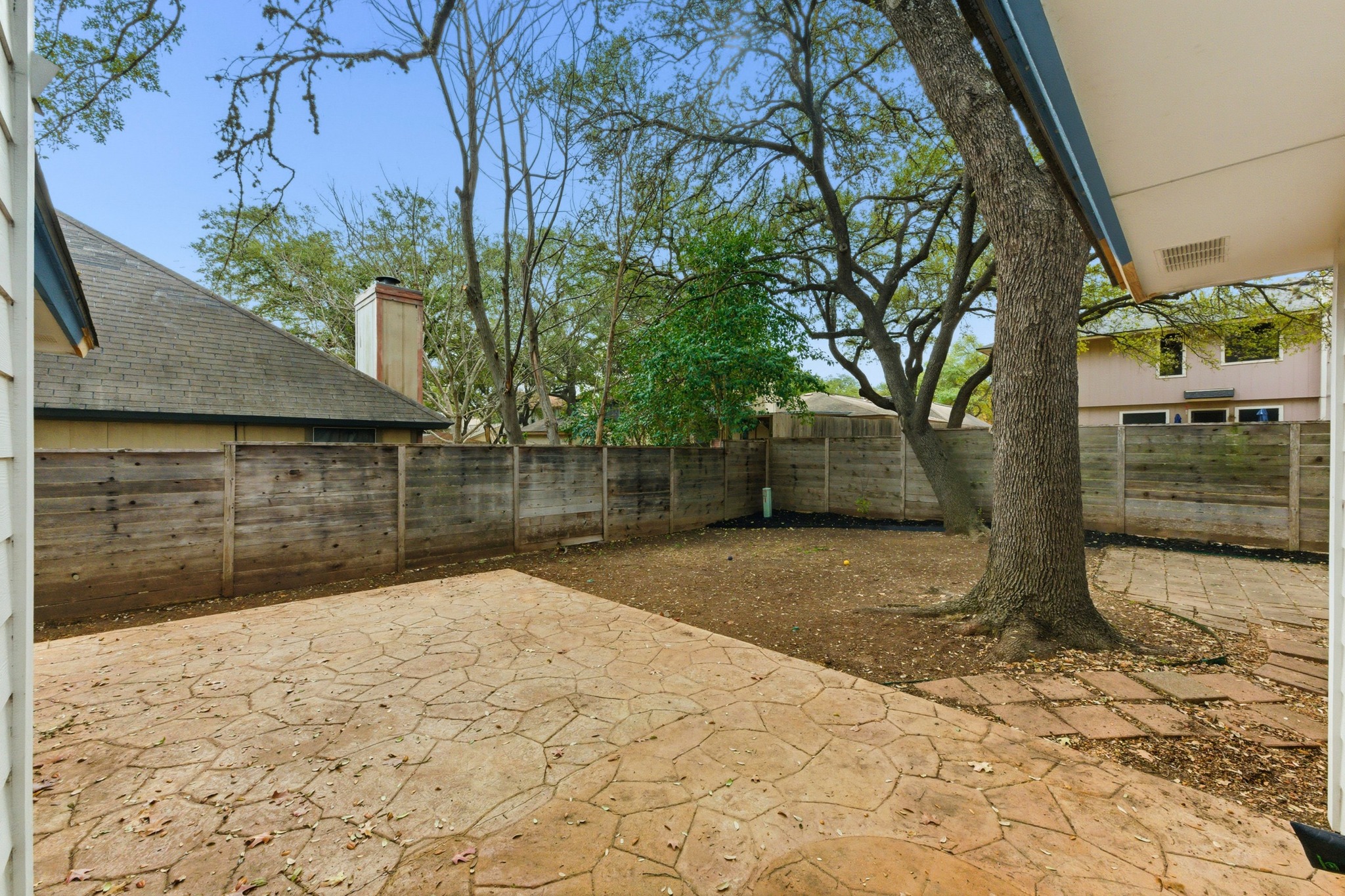723 Shade Tree Drive Austin, TX 78748 - Photo 22 of 29 a view of a backyard of a house