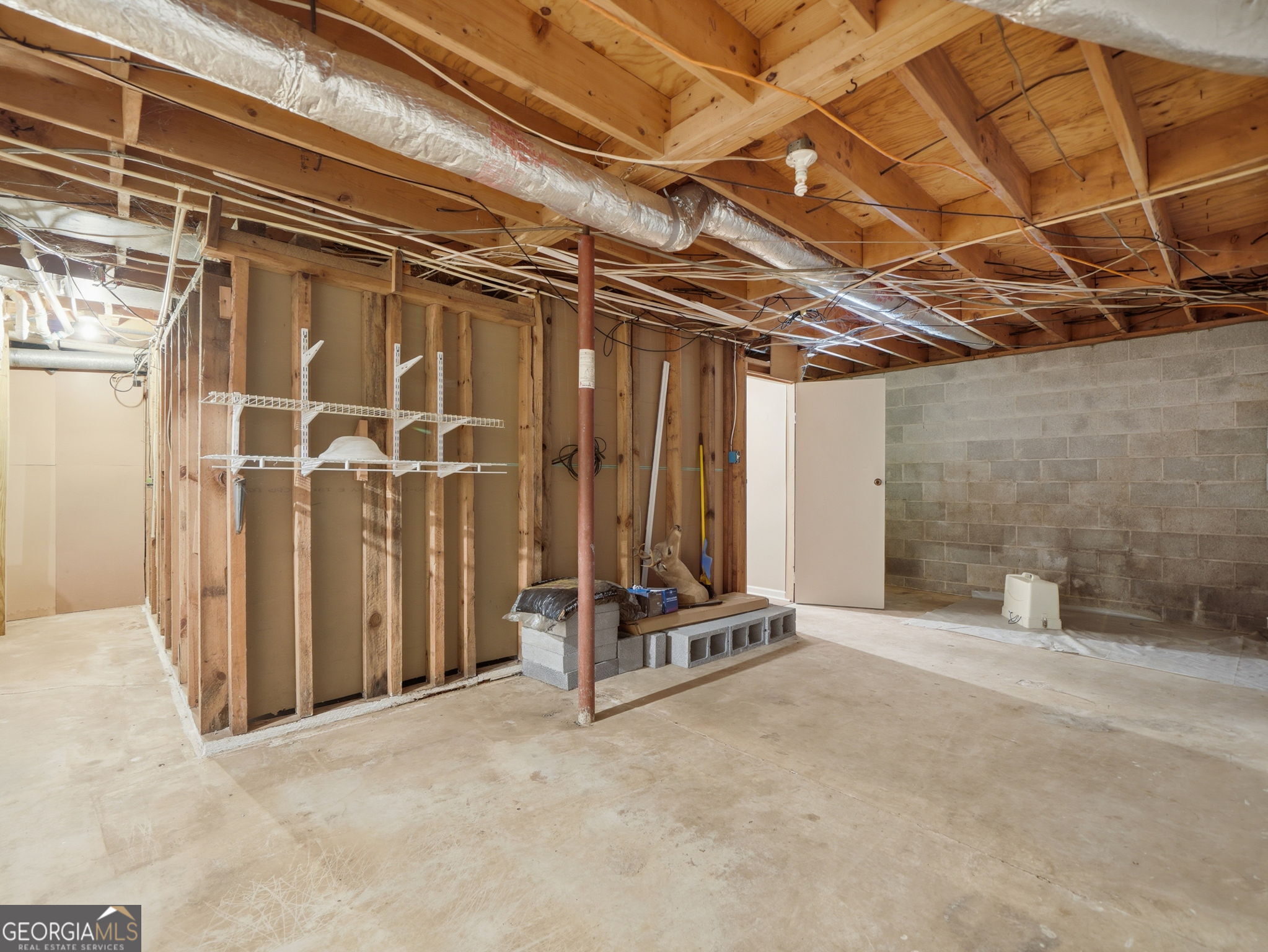 629 Goose Island Road Cherry Log, GA 30522 - Photo 37 of 52 a view of a room with wooden walls
