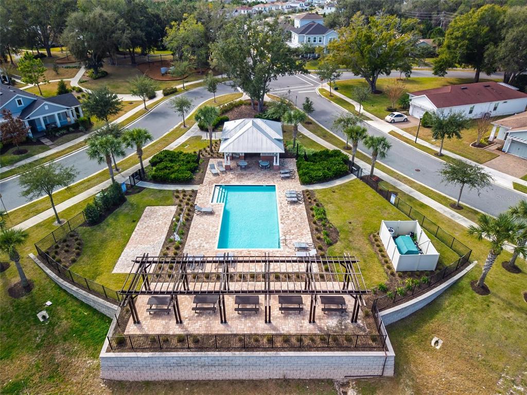 2100 Gopher Tortoise Terrace Oakland, FL 34787 - Photo 54 of 58 an aerial view of a house with a swimming pool