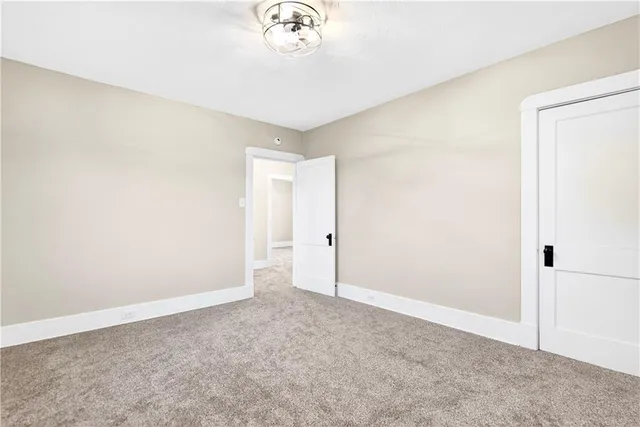 a view of an empty room