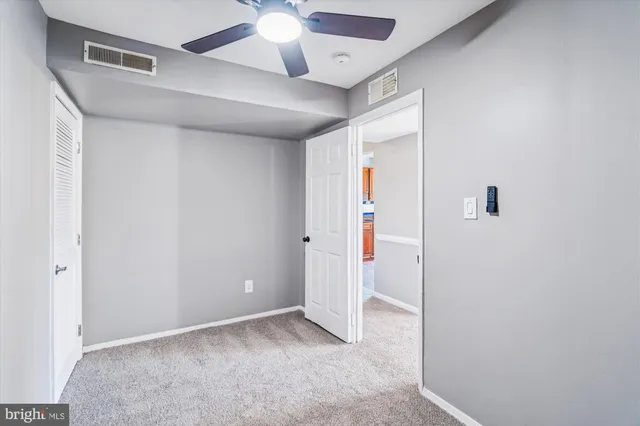 a view of an empty room