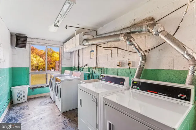 a room with storage and utility