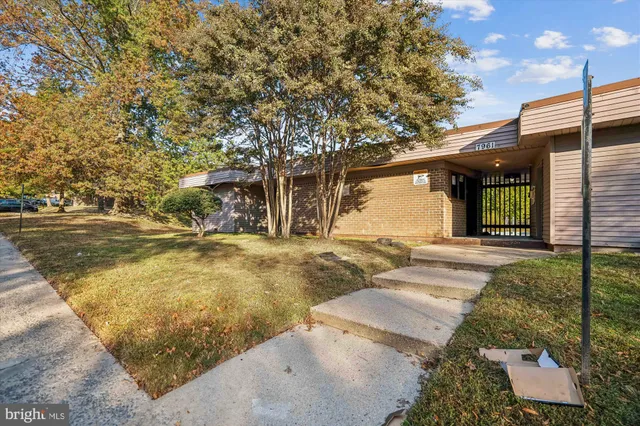 a view of backyard of the house