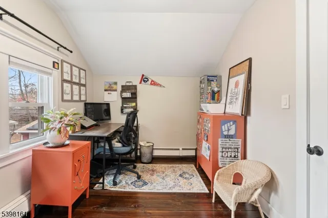 a workspace with furniture and a couch