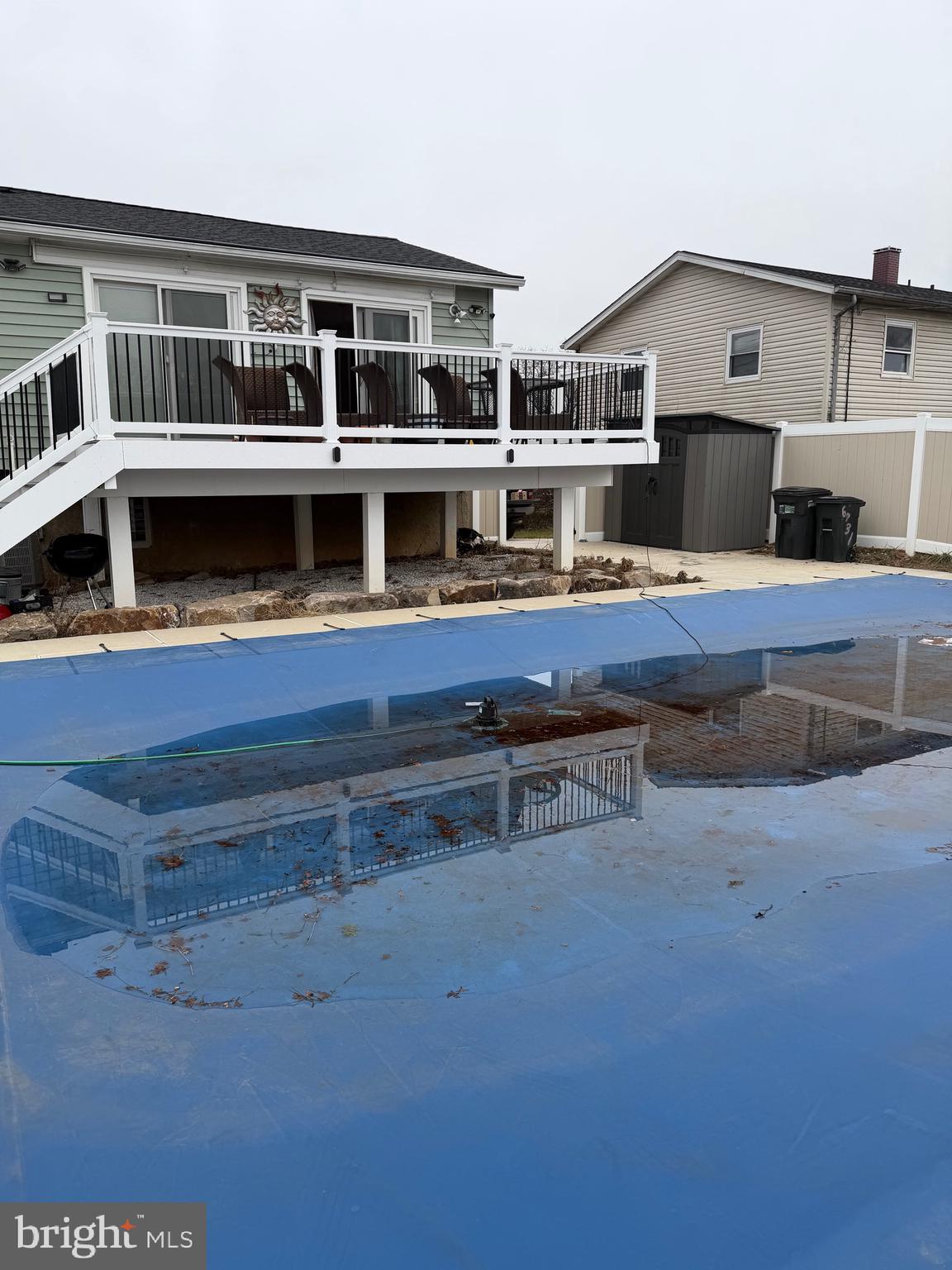 6731 Fox Meadow Road Gwynn Oak, MD 21207 - Photo 55 of 62 Rear view pool and deck