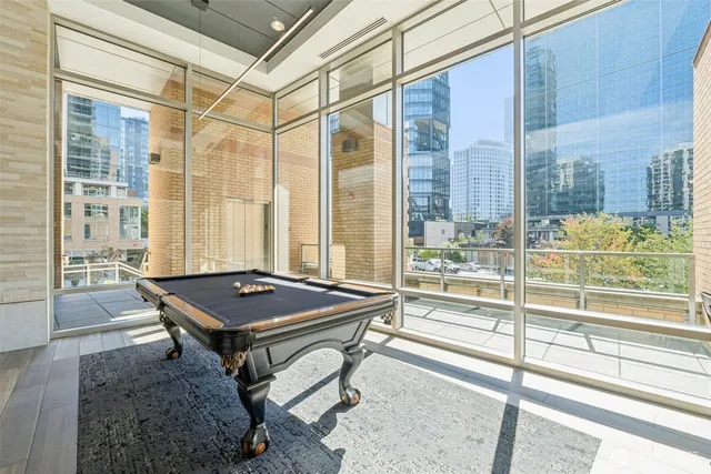 a room with furniture and a window