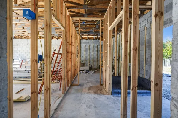 a view of an entryway of a house