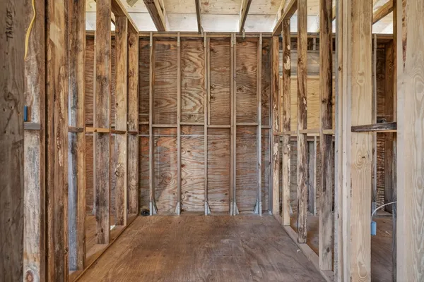 a view of a bathroom with a shower