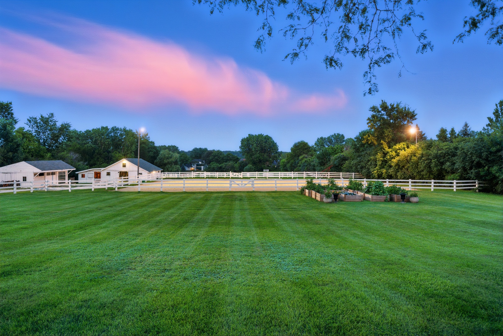 6191 South County Line Road Burr Ridge, IL 60527 - Photo 30 of 38 a view of a big yard with a house in the background