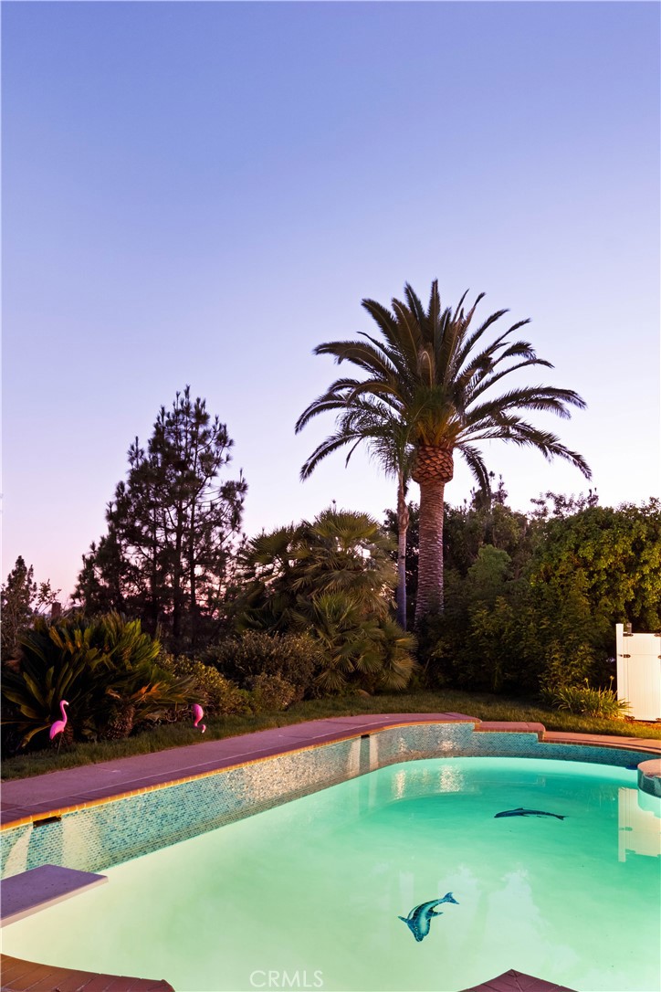 18134 Sandringham Court Porter Ranch, CA 91326 - Photo 41 of 46 BACKYARD TWILIGHT 4