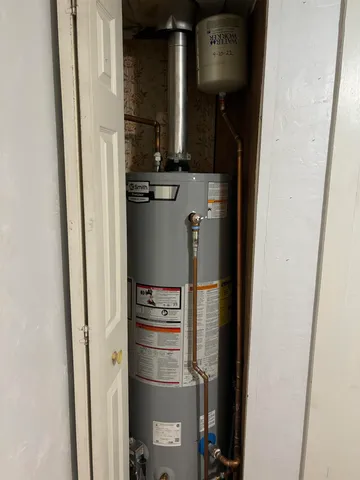 a view of water heater room