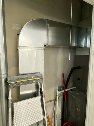 a close view of water heater