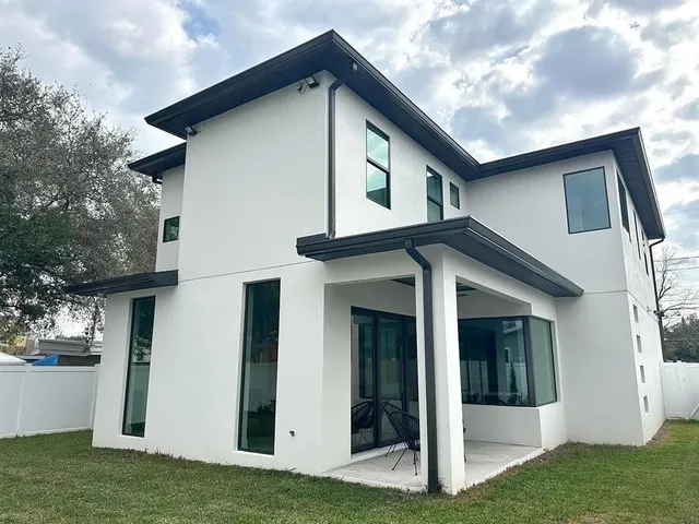 a front view of house with yard