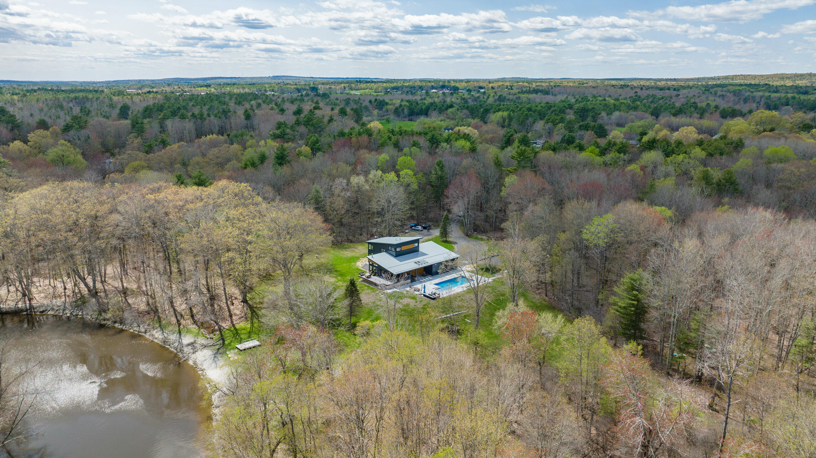 429 Sligo Road Yarmouth, ME 04096 - Photo 2 of 70 Overhead corner w River:Pool