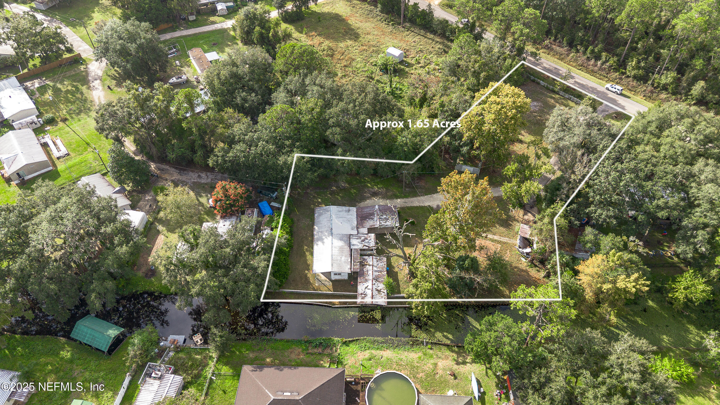 590 Palmetto Bluff Road Palatka, FL 32177 - Photo 3 of 13 a backyard of a house with lots of green space and plants