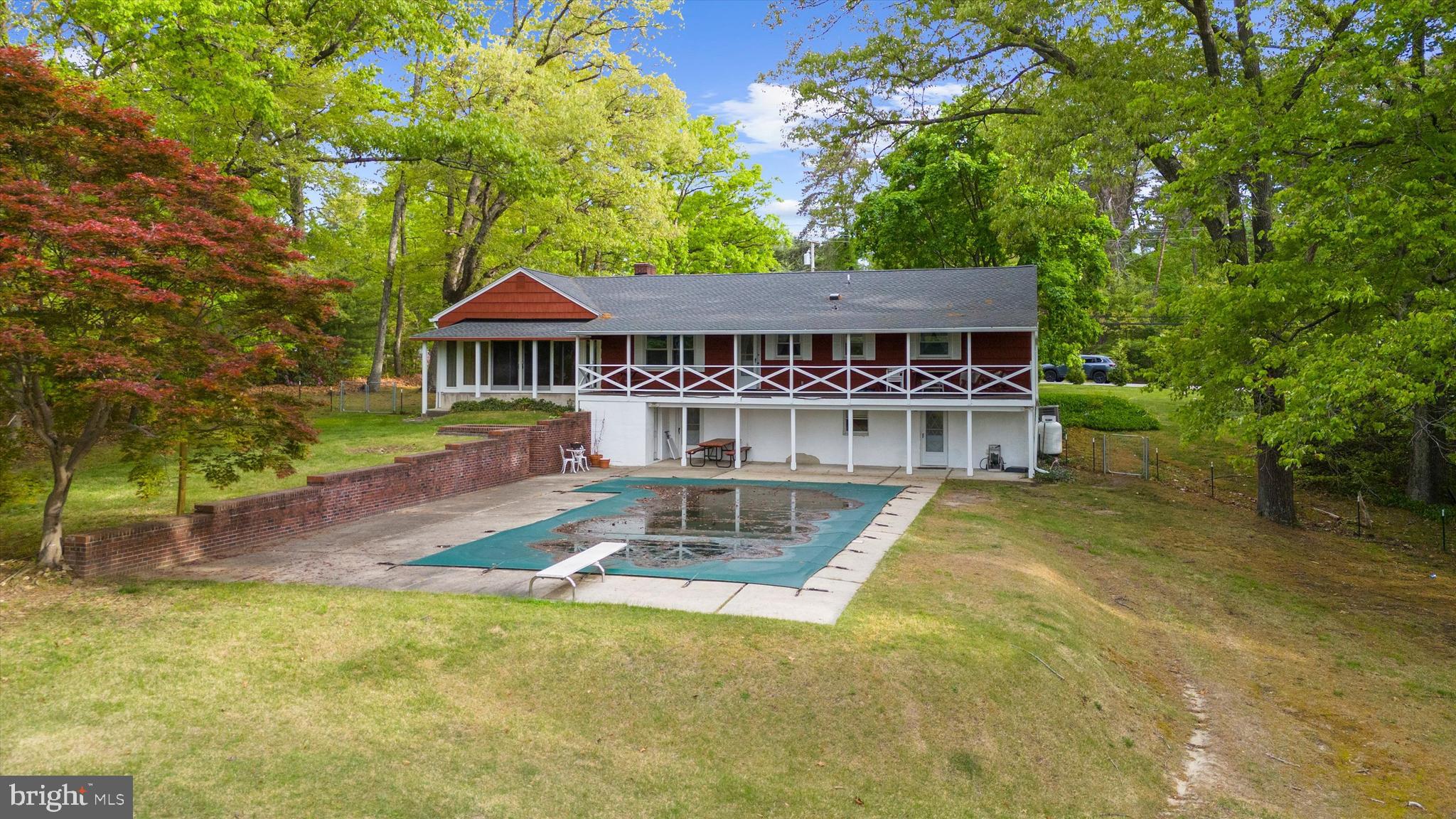 1159 Dicus Mill Road Millersville, MD 21108 - Photo 67 of 81 an aerial view of a house with a big yard and large trees