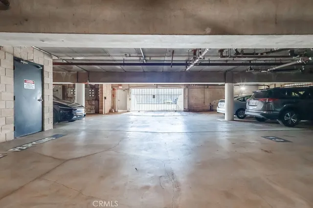 a view of a car garage