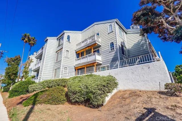 a front view of a multi story residential apartment building