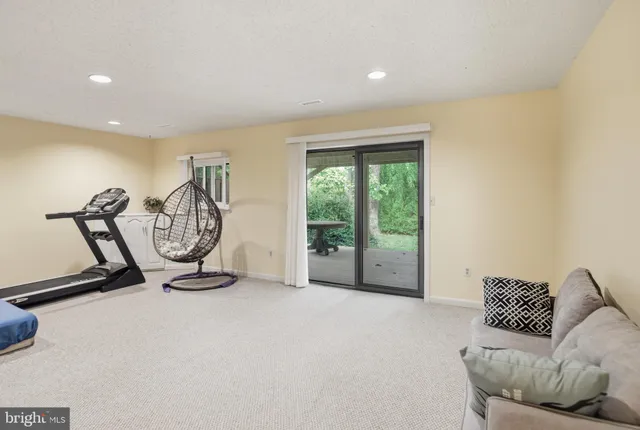 a outdoor view with a sitting space