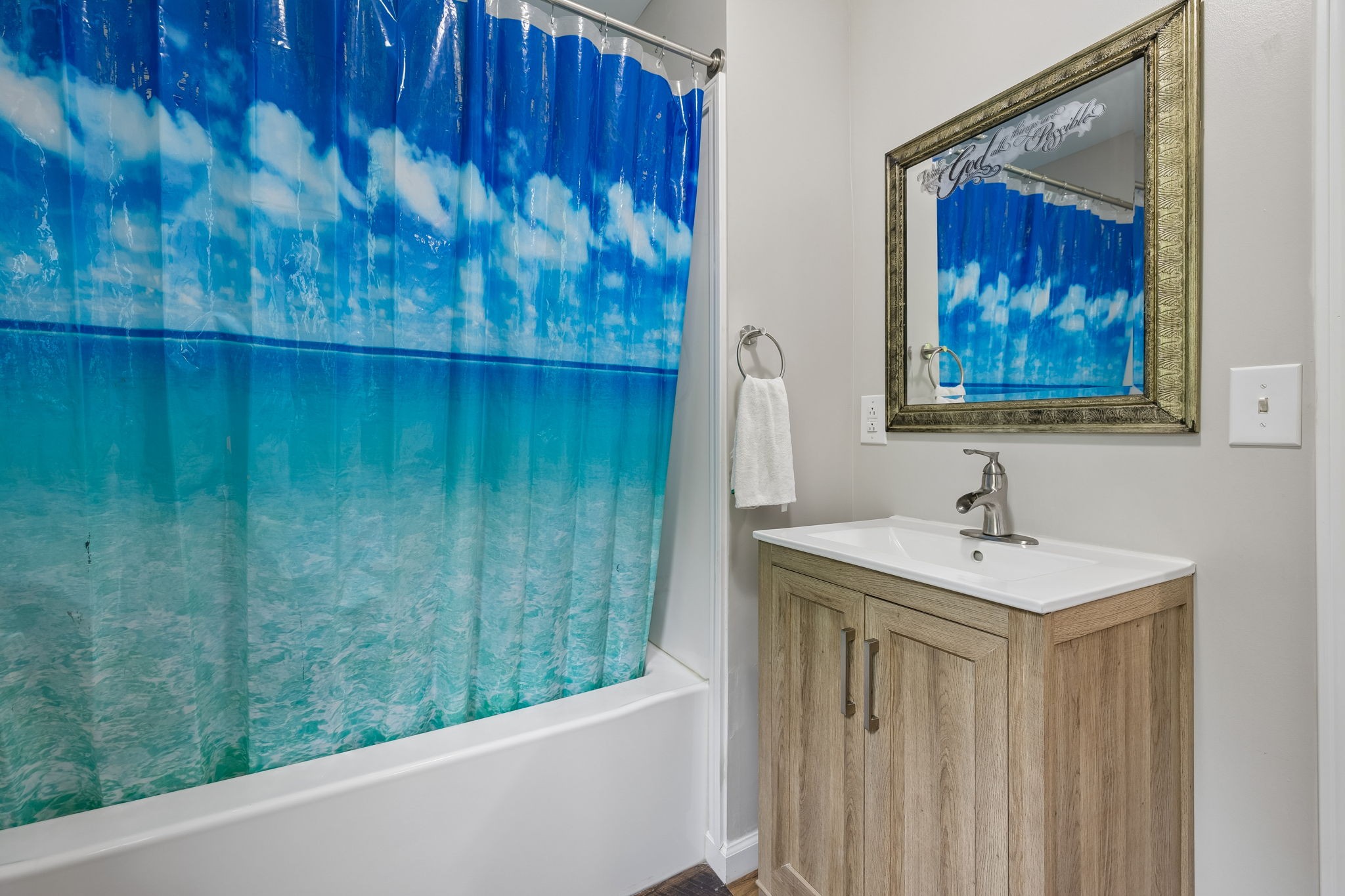 121 Hannah Road Summertown, TN 38483 - Photo 26 of 52 a bathroom with a sink and a mirror