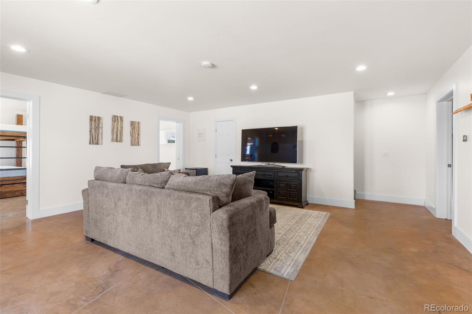 431 Rudisill Street Fairplay, CO 80440 - Photo 31 of 48 a living room with furniture and a flat screen tv