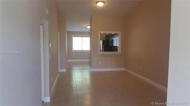 a view of hallway with window