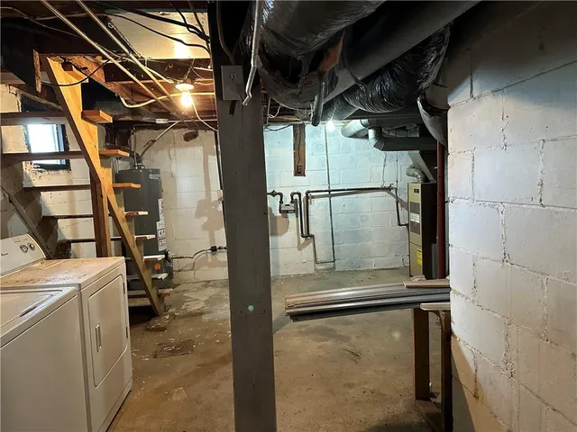 a view of storage and utility room