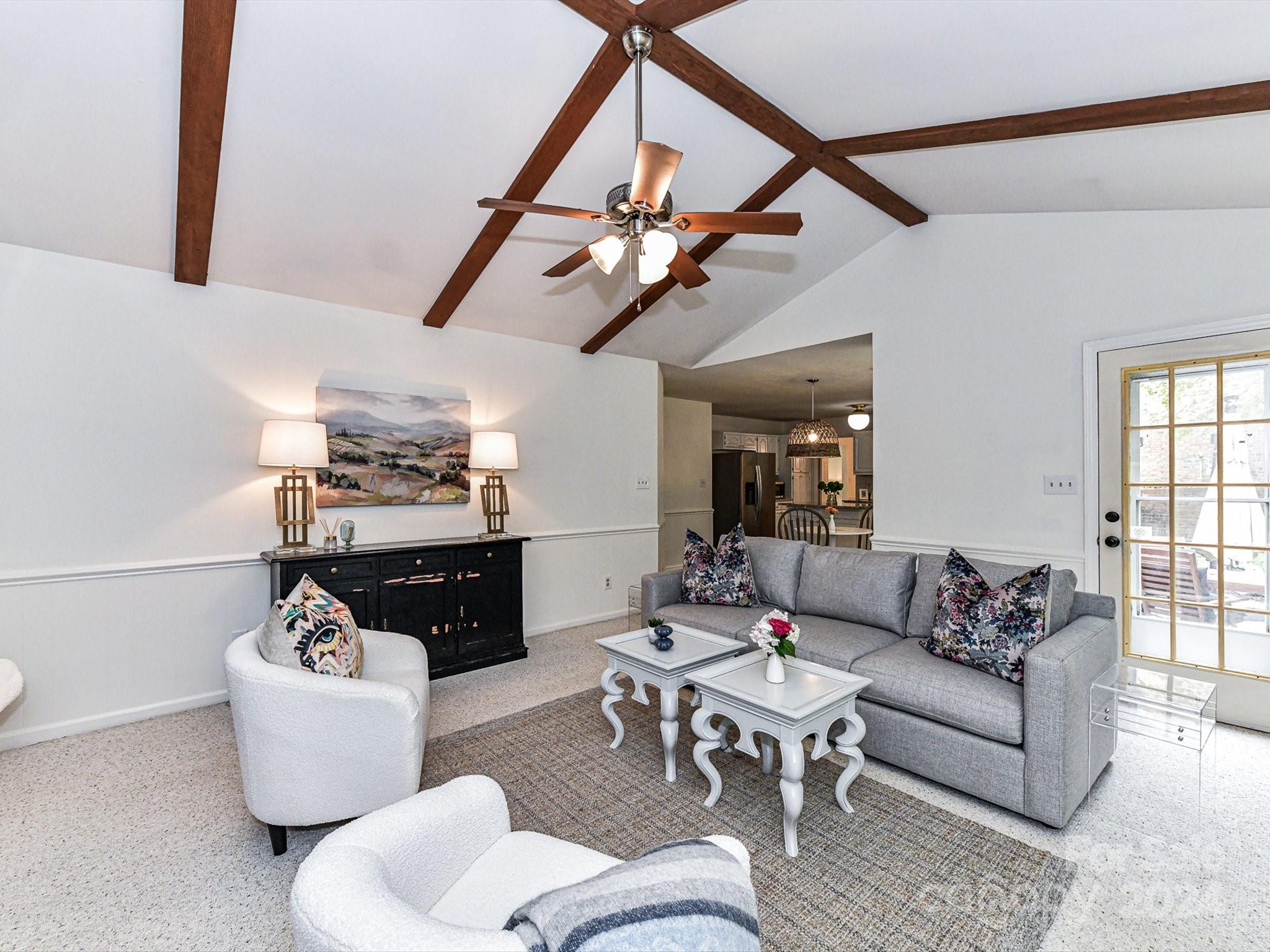 717 Fredricksburg Road Matthews, NC 28105 - Photo 19 of 34 a living room with furniture and a wooden floor