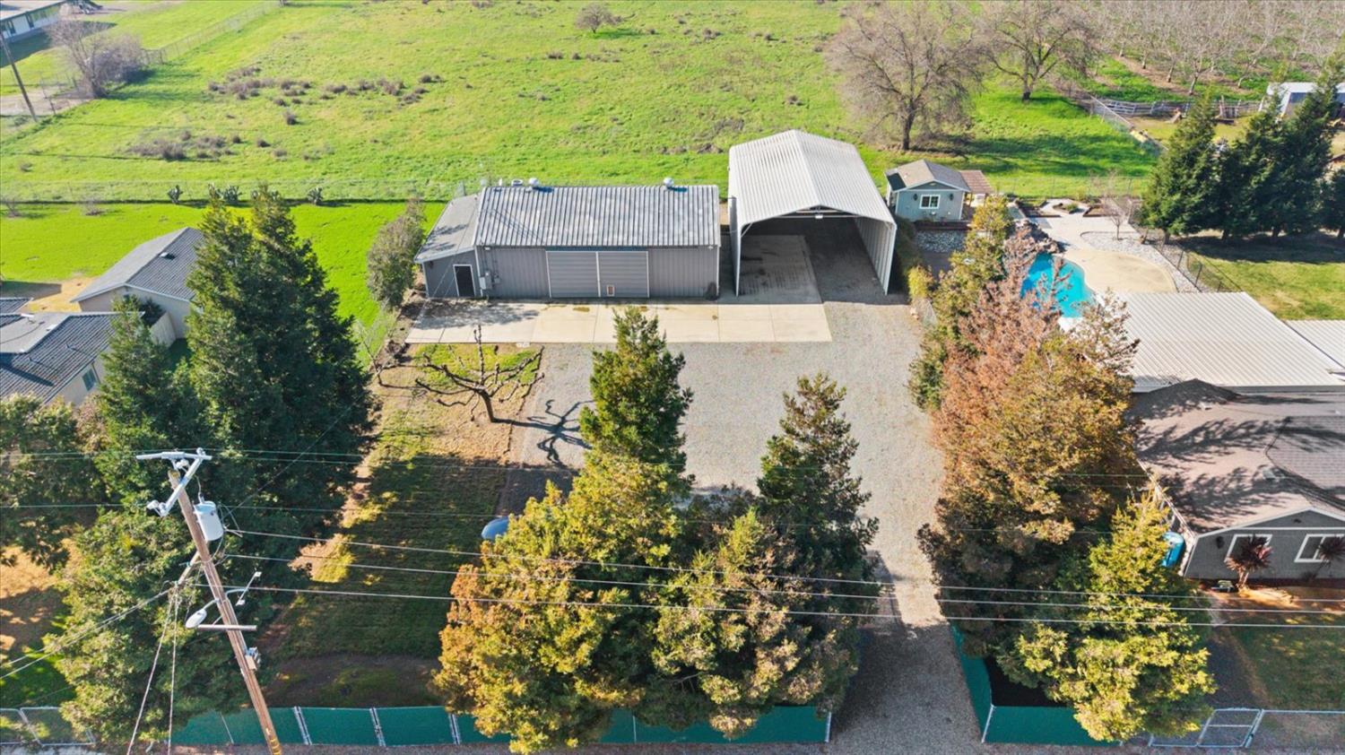 8335 Bailey Road Yuba City, CA 95993 - Photo 41 of 56 an aerial view of house with yard swimming pool and outdoor seating
