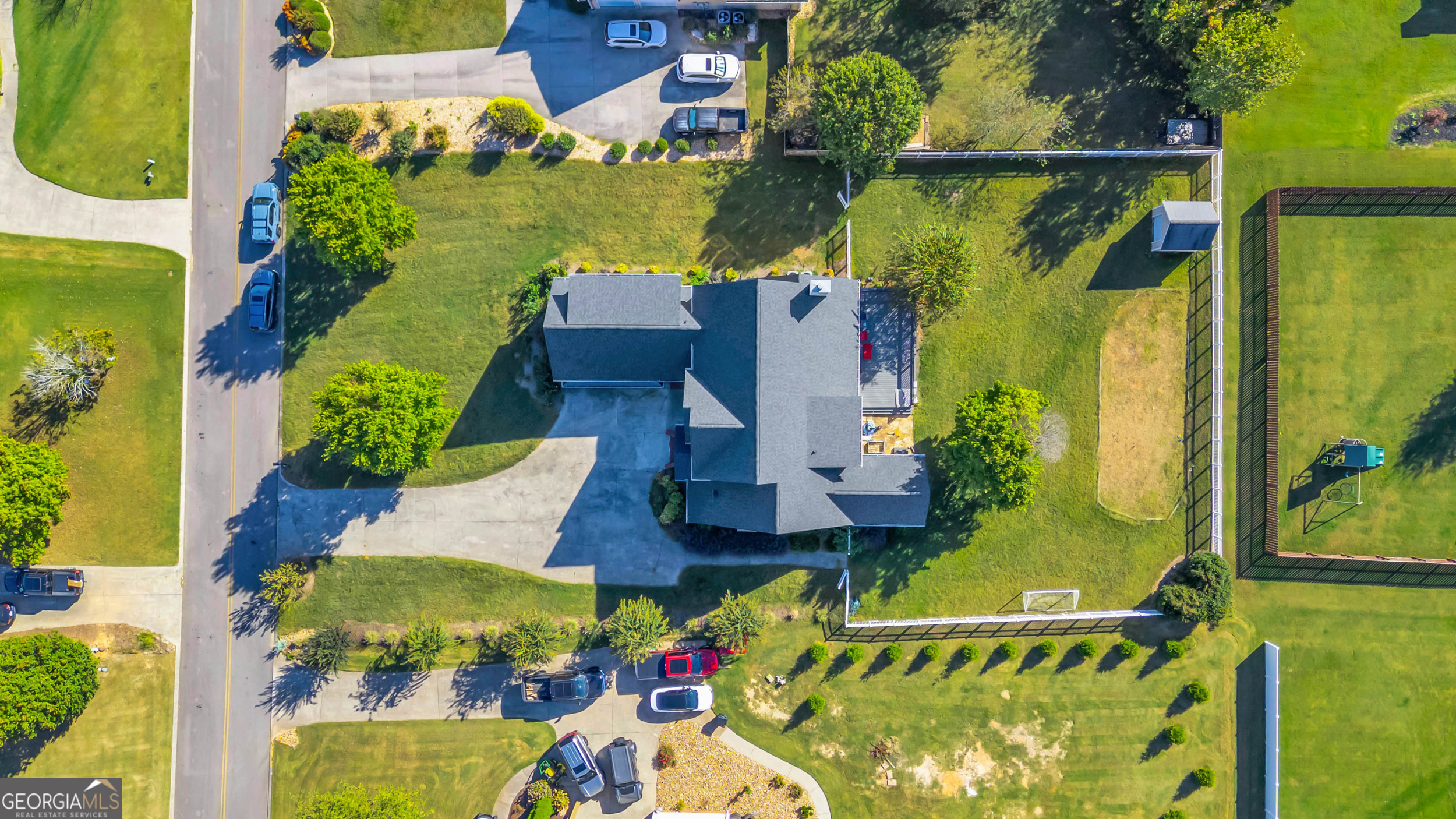 504 Ridge Pointe Lane Cohutta, GA 30710 - Photo 54 of 58 an aerial view of house with a swimming pool