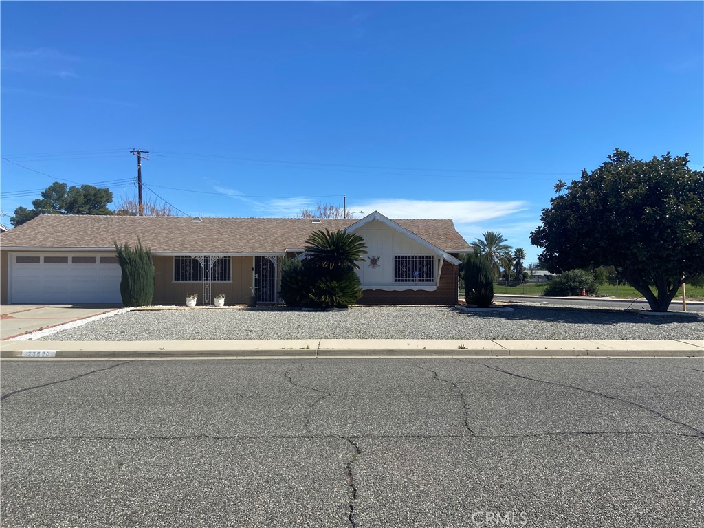 28600 East Worcester Road Menifee, CA 92586 - Photo 2 of 3 a view of a house with a yard
