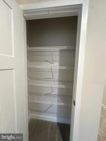 a close view of closet