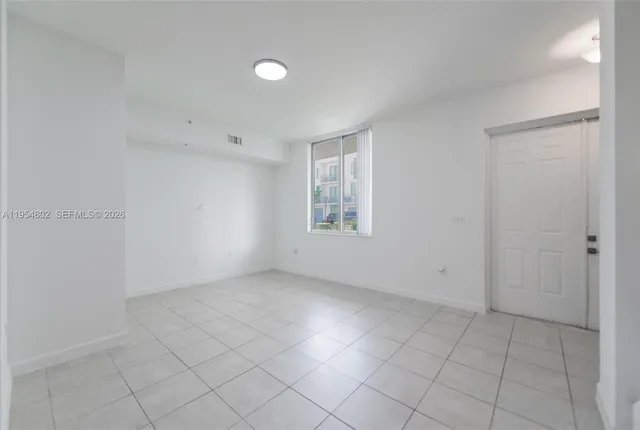 a view of an empty room